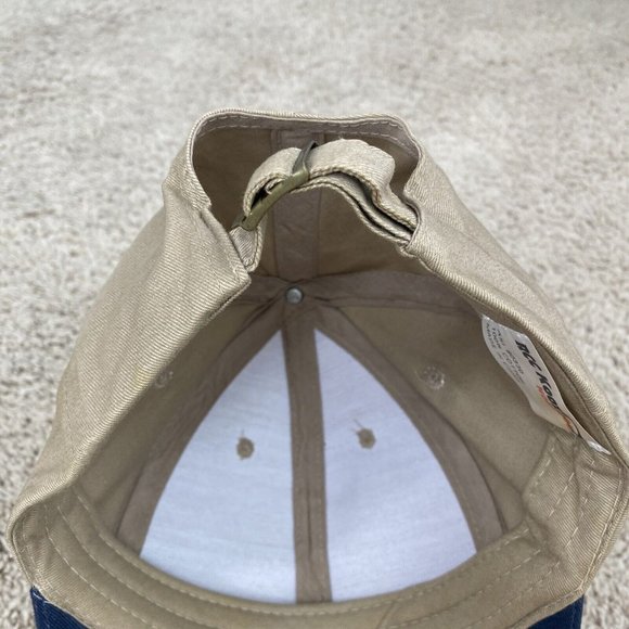 Vintage‎ RCC Koozie Eveready Gas Hat A Superior Gas Co Beige Blue Strapback Cap - Picture 7 of 11